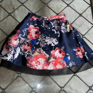 Sachin + Babi printed satin skirt